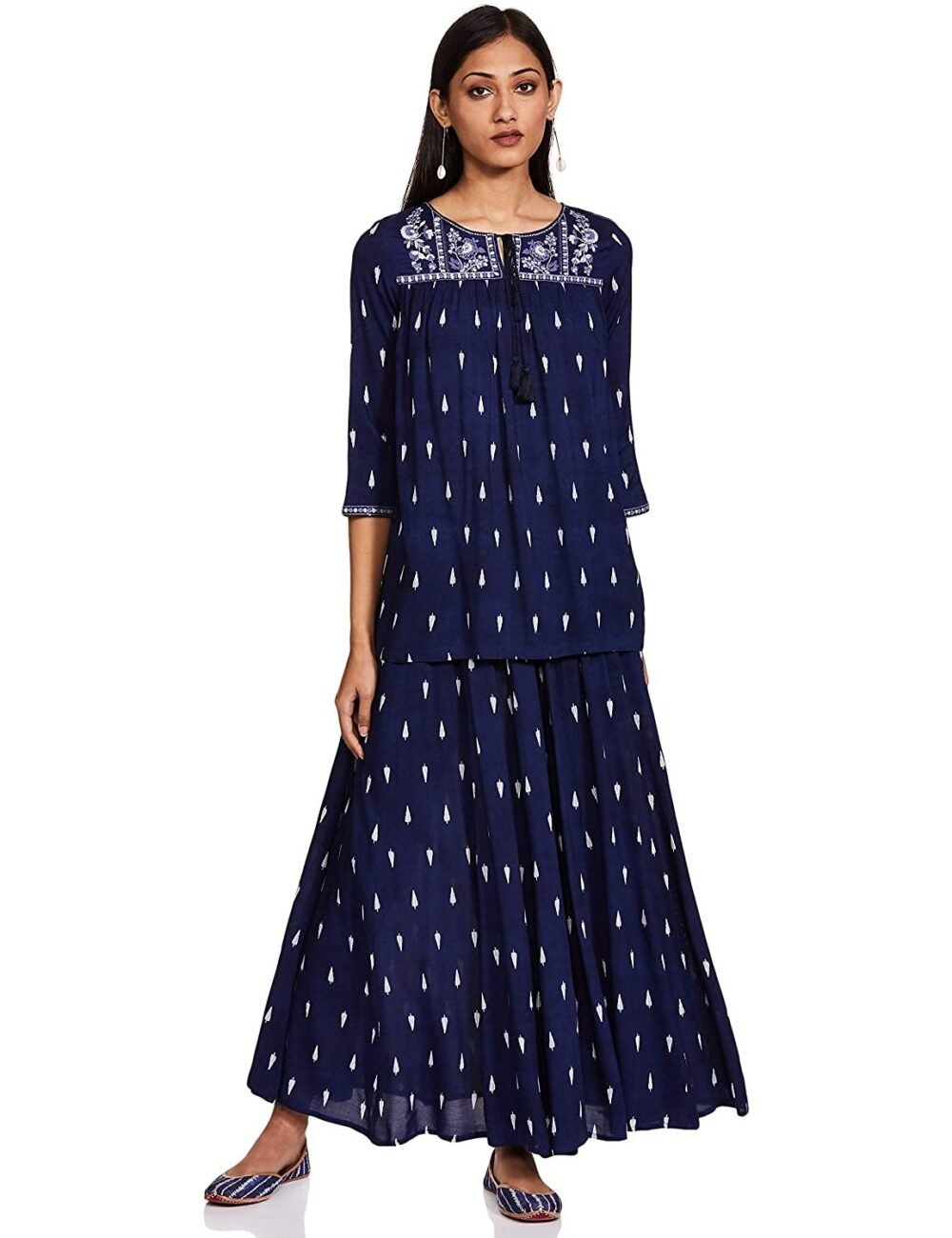 W for Woman Women's Rayon Salwar Suit Set